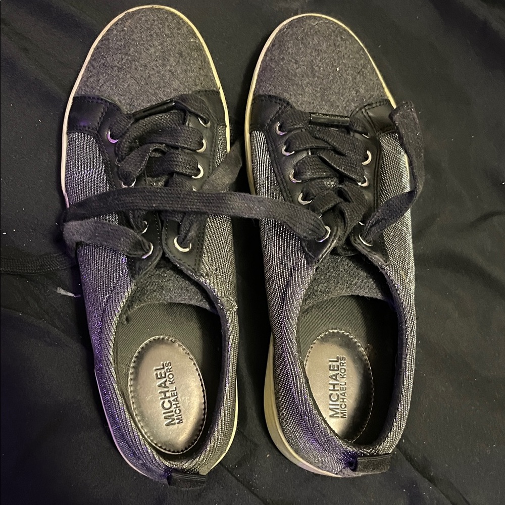 Michael Kors Women's Gray and Black Sneakers